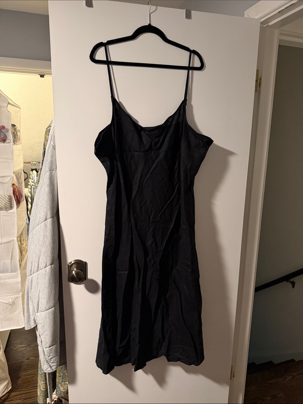 J. Crew Black linen dress